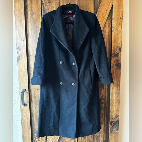 Vintage Alorna Wool Trench Coat - Picture 1 of 10